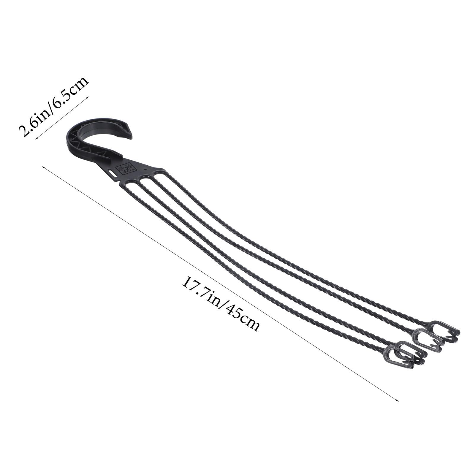 Happyyami Lot de 5 crochets à suspendre pour pot de fleurs en plastique pour balcon, terrasse, intérieur et extérieur, installation facile, design durable