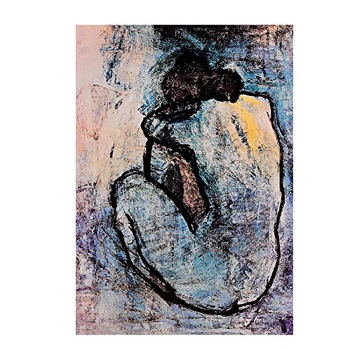 Impression sur toile Picasso bleu affiche murale 30x55