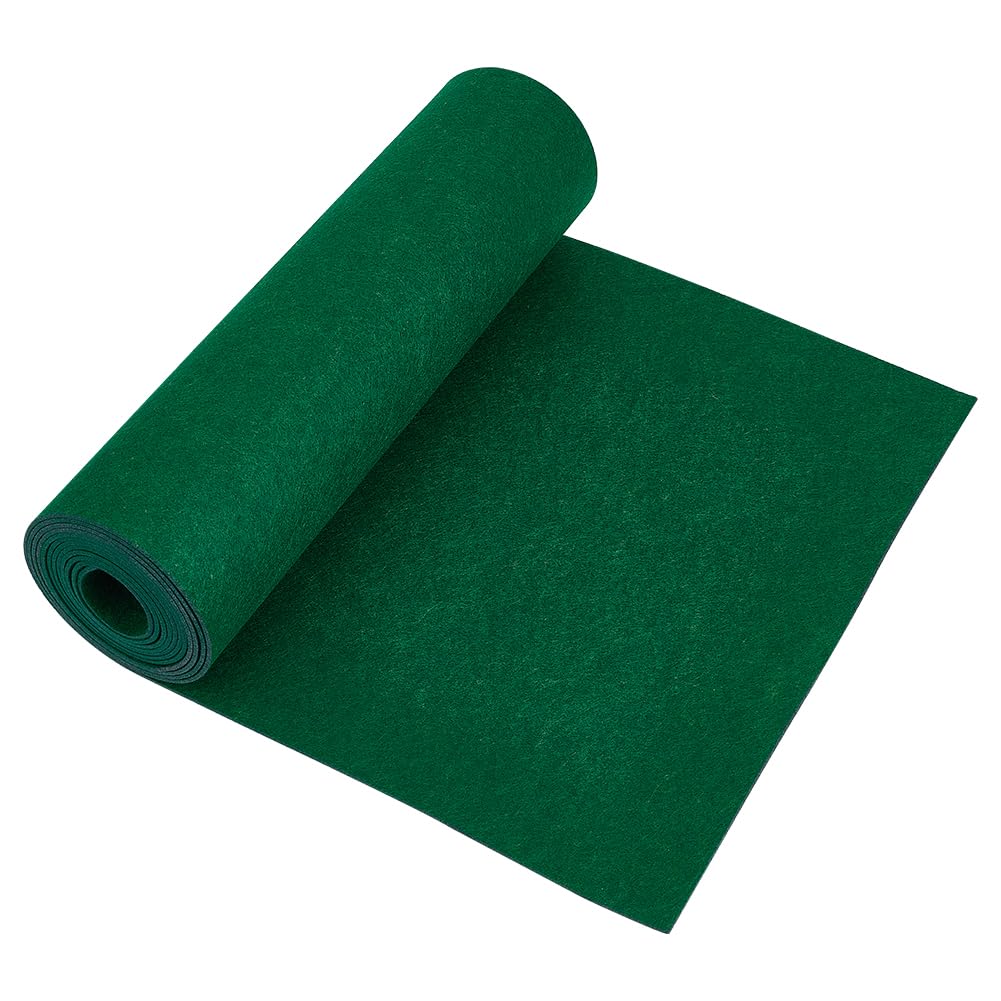BENECREAT 3Mx40cm Felt Roll, Green Craft Felt Fabric, 2mm Thick Nonwoven Felt Roll for DIY Arts & Crafts, Patchwork Sewing Deocoration