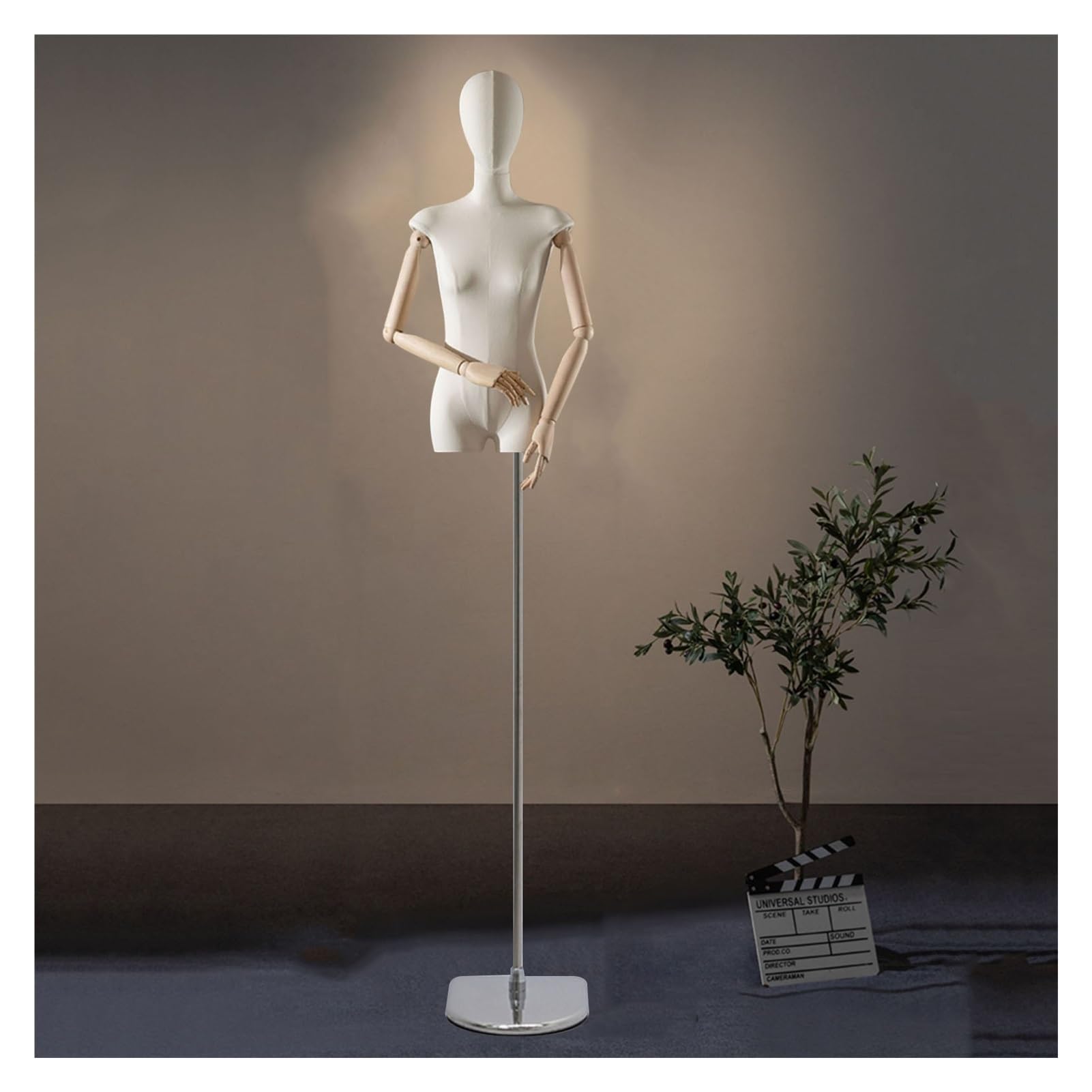 ITOSUI Adjustable Female Mannequin Torso Dress Form with Anti-Fingerprint Base - Ideal Display Stand for Clothing, Jewelry, & Fashion Showcase, Perfect for Tailoring & Retail Use.
