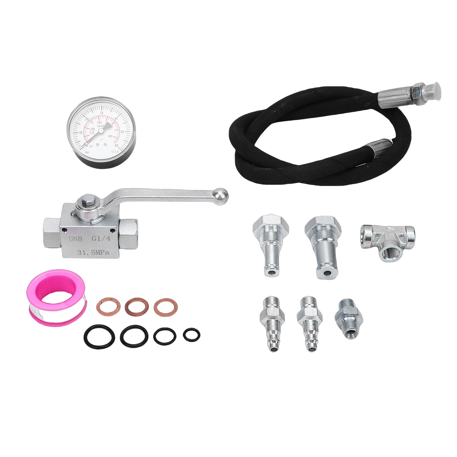 Cocoarm IPR Air Test Tool Kit, Rilevatore di Perdite del Olio Ad Alta Pressione per 6.0L 7.3L, con Tubo da 5300 PSI per Officine di Riparazione Fai da Te