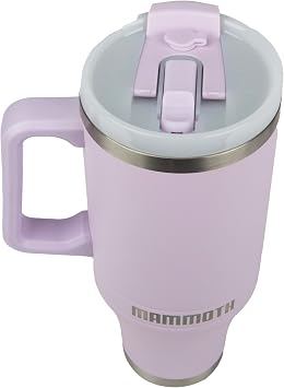 Mammoth Ascent 40 oz Vacuum Insulated Tumbler Mug with Handle, Lavender
