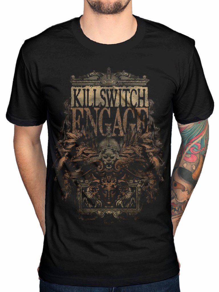 AWDIPOfficial Killswitch Engage Army T-Shirt My Curse This Fire End of Heartache Black