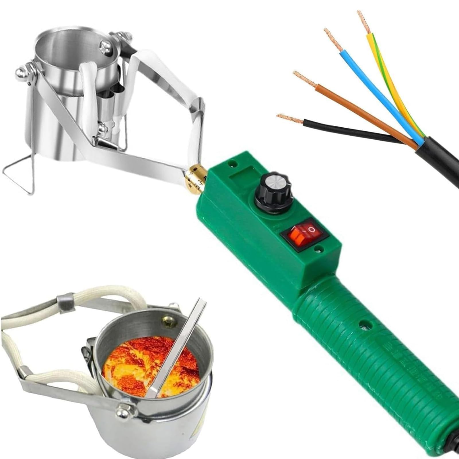Amazon.com: Hlixzoy 600w,Electric Metal Melting Furnace, Desktop