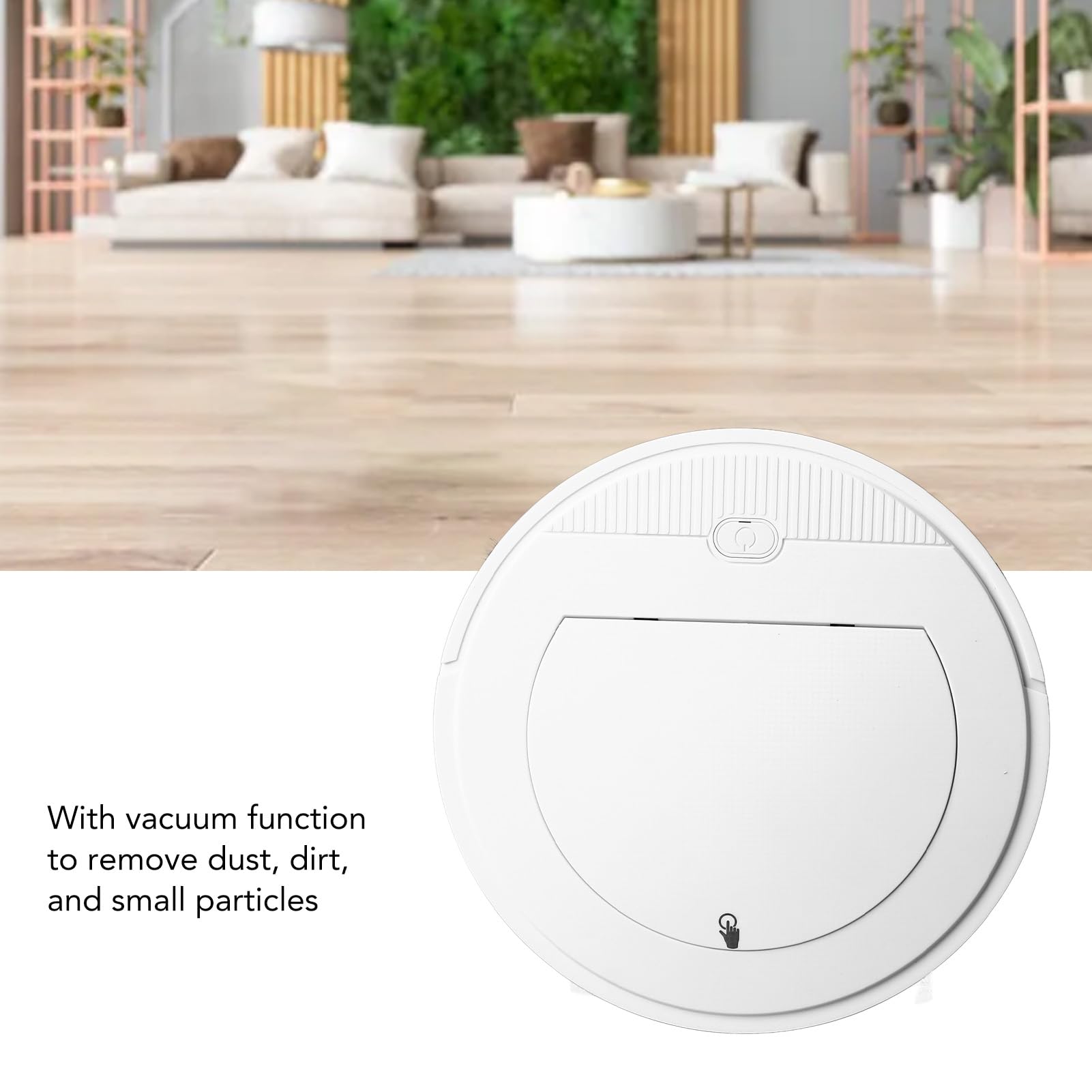 Spazzatrice per Pavimenti Intelligente, Funzionamento Conveniente Tramite App Spazzatrice Automatica Assorbimento della Polvere con Set di Spazzole per la Pulizia della Casa