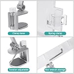 PATIKIL Book Stand for Reading, Metal Reading Rest Book Holder with Page Clips, Height Angle Adjustable, 360° Rotating Arm Suitable for Sheet Music, Laptop