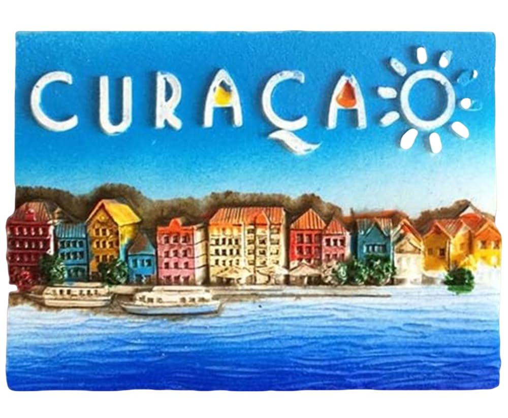 Muyu Magnet 3D Curacao Souvenir Fridge Magnet,Home & Kitchen Decoration Curacao Refrigerator Magnet
