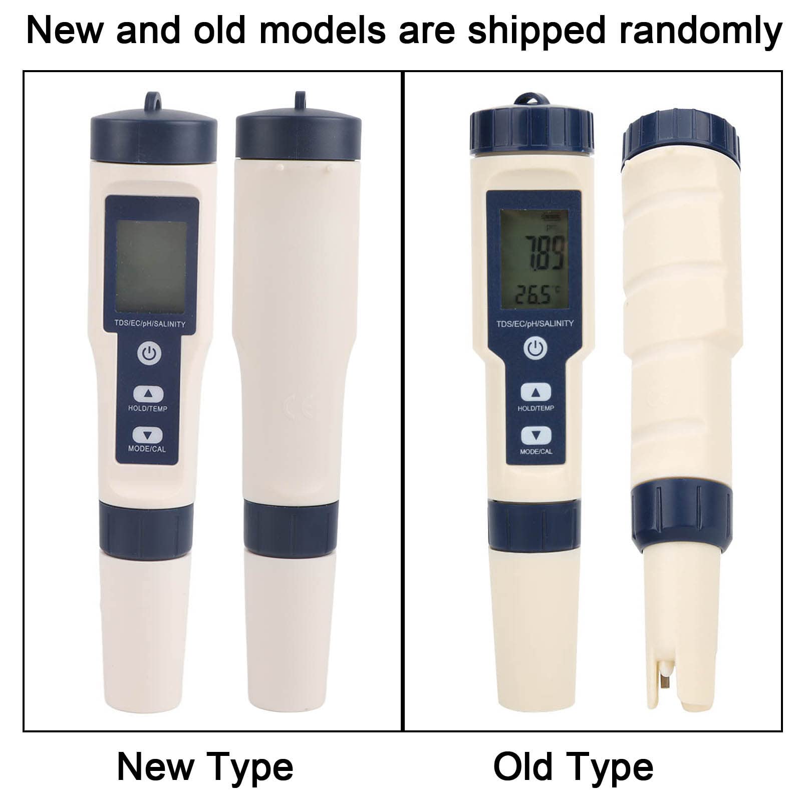 Tester di Sale per Piscina e Misuratore di PH, Misuratore Digitale 5 in 1 di PH/Salinità/Temp/TDS/EC per Acquario e Acqua Salata della Piscina, Vasca Idromassaggio per