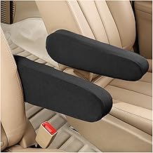 2 Pcs Car Front Seat Armrest Covers, Cloth Fabric Armrest...