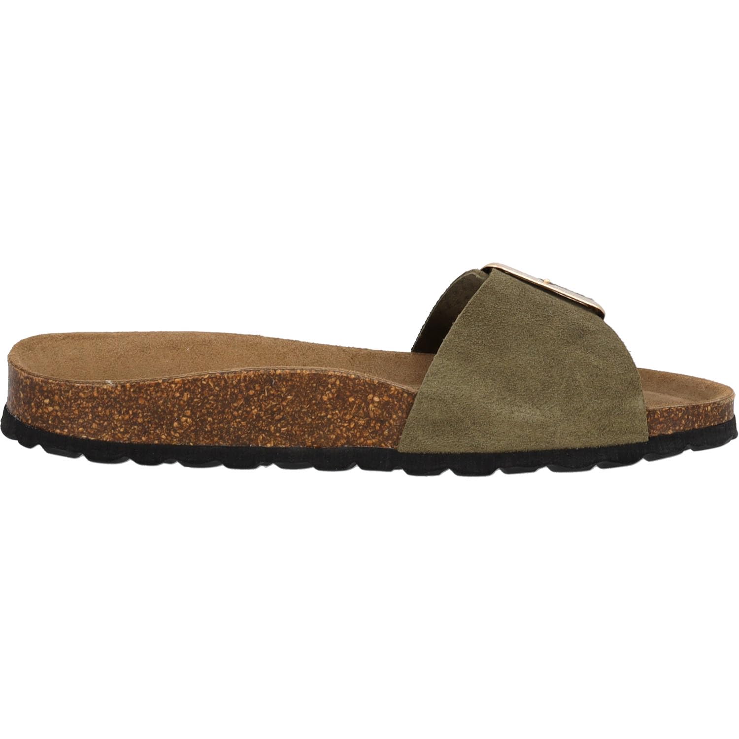 Palado Pantoletten Damen Malta EGS Velours Premium Leather - elegante Sandalen Made in Spain - Hausschuhe mit Kork-Fußbett - bequeme Sommerschuhe