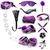 WreGmgg Lila 12-Teiliges Schlafzimmer Sport Multifunktionales Kombinationsset, Ausgestattet Mit FederstöCken Und Schlafbrille - D5