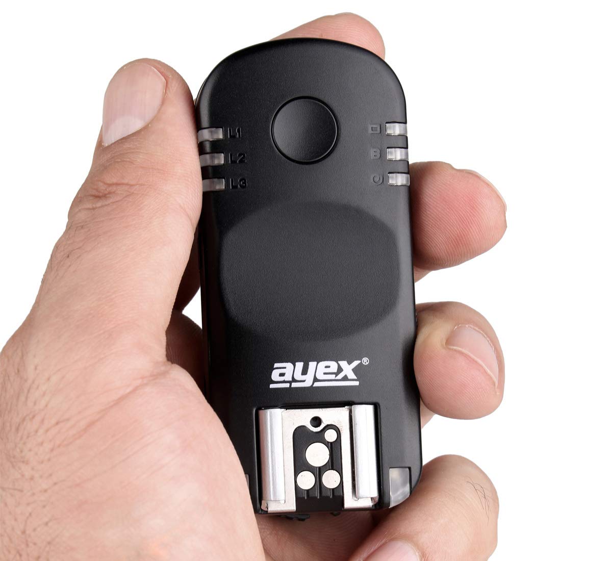 ayex AX-BA1 Funk-Blitzauslöser und Kamera-Fernauslöser Kompatibel mit Nikon Blitz- und Kameraauslöser-Set mit 2 Transceivern
