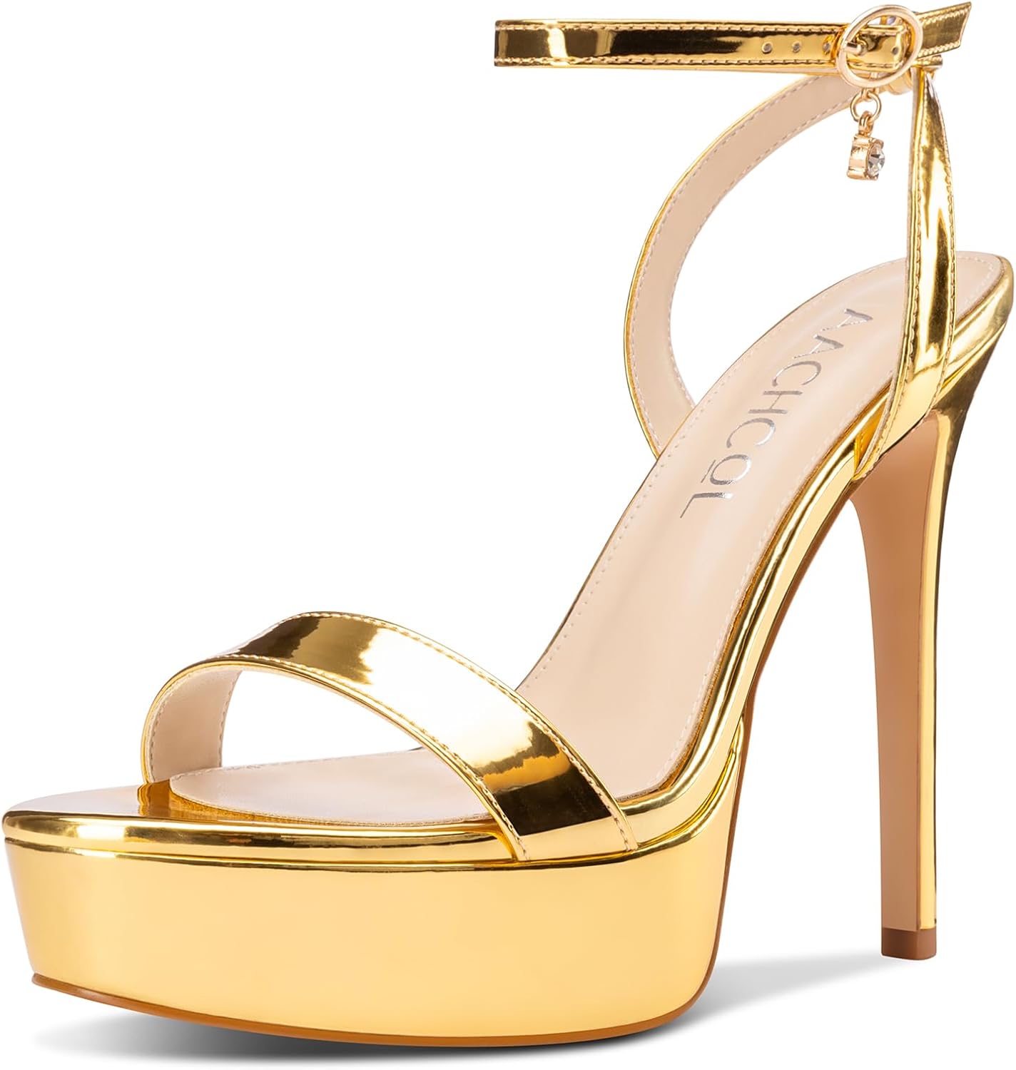 Aachcol Womens Stiletto Heels - Open Toe Design