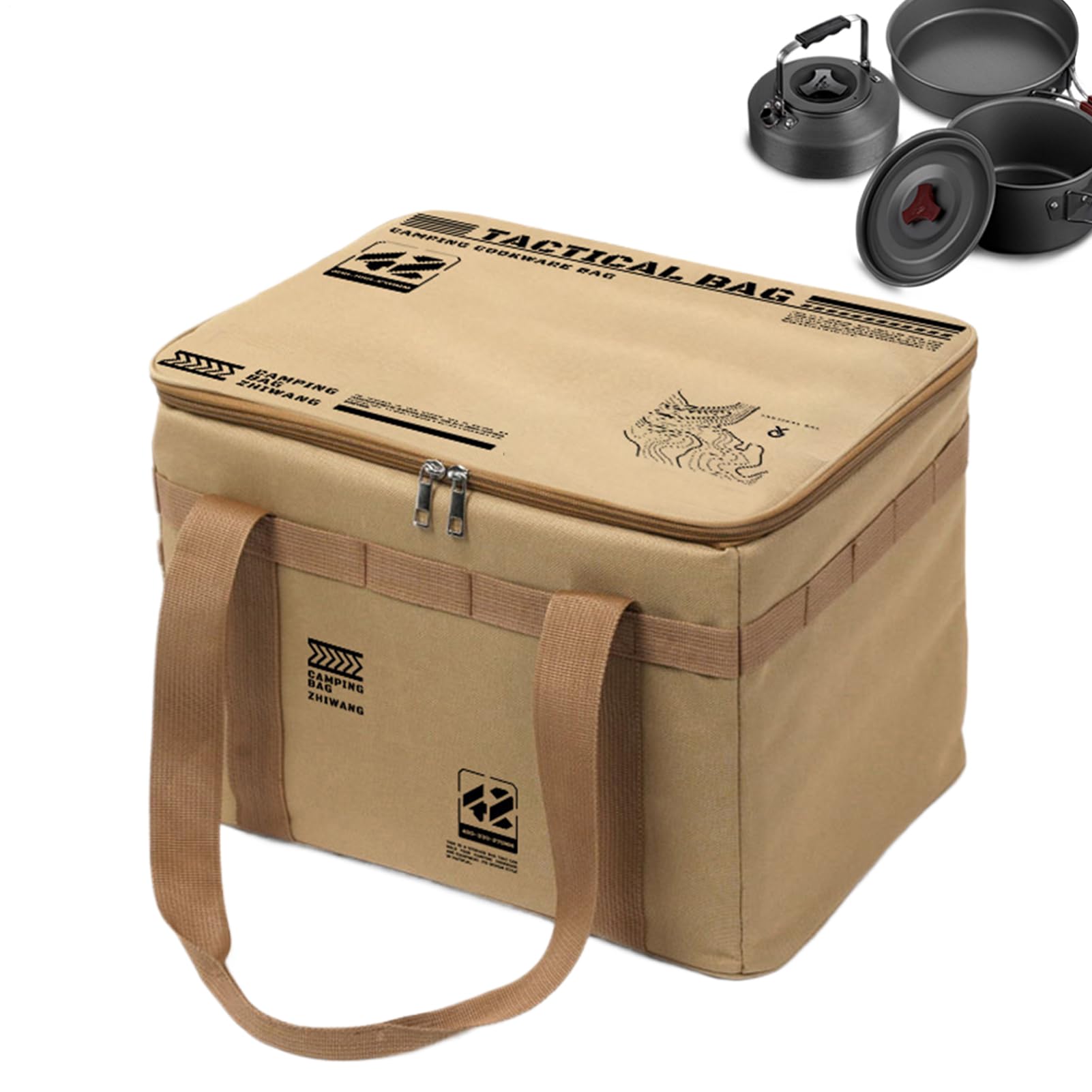 Borsa Portaoggetti Da Campeggio Contenitore Organizzatore Pieghevole con | Borsa da Cucina Camping Per Campeggio Viaggi Traslochi Imballaggio Lavanderia Università Palestra