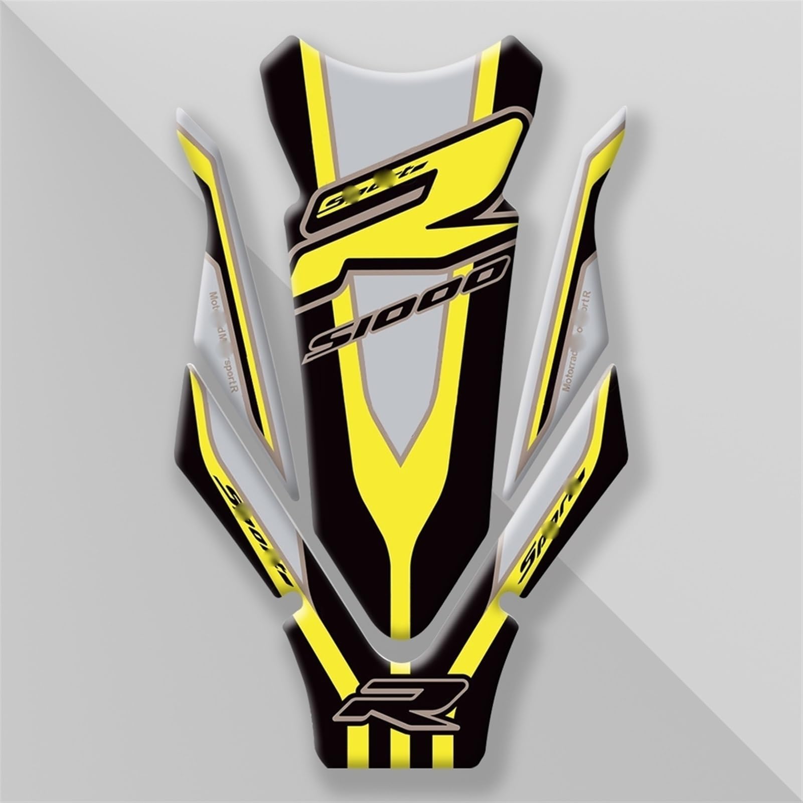 Motorcycle Tank Pad Protector Racing Tankpad Sticker Fuel Side Fishbone Applique for BMW S1000R 2021 Streetfighter(Color2)
