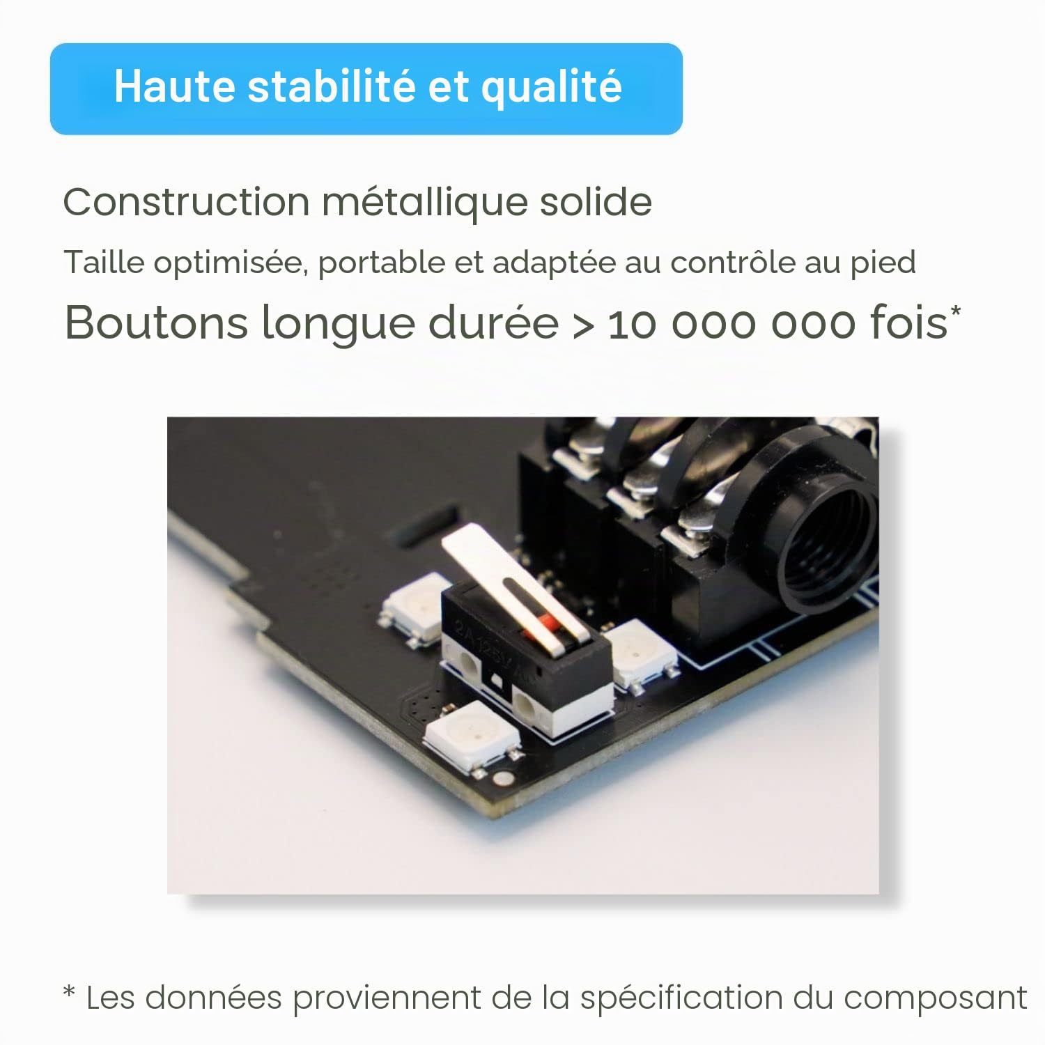 PAINTAUDIO Contrôleur de pied MIDI Captain Multi-Effets Claviers Synthétiseur USB-MIDI Logiciel musical Biais avec fonction Time Engine Prend en charge tous les PC/CC/Note Commander 10 interrupteurs à