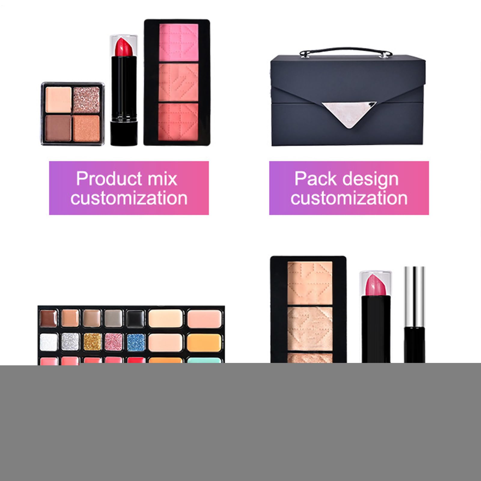 Vollständiges Make-, Make- für Frauen Komplettes Set - Professionelle Make | Kosmetik-Kits für Frauen und Anfänger, einschließlich Kosmetik und Make-up-Werkzeuge