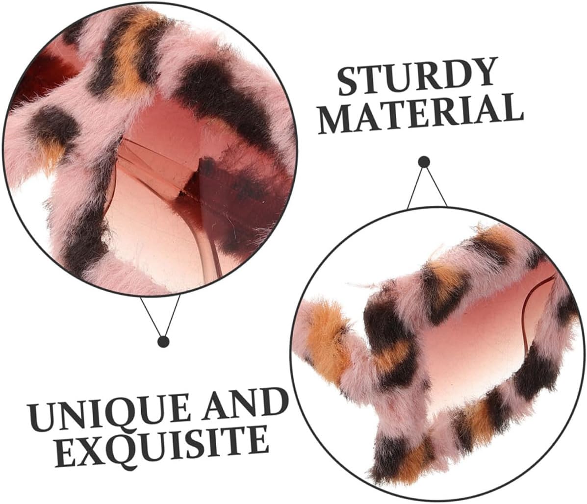 2pcs Plush Fuzzy Sunglasses Cat Eye Fashion Eyewear for Men Women Party Cosplay Masquerade Accessories