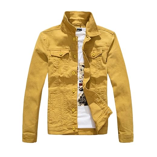 Jaqueta jeans masculina clássica slim fit para motociclista
