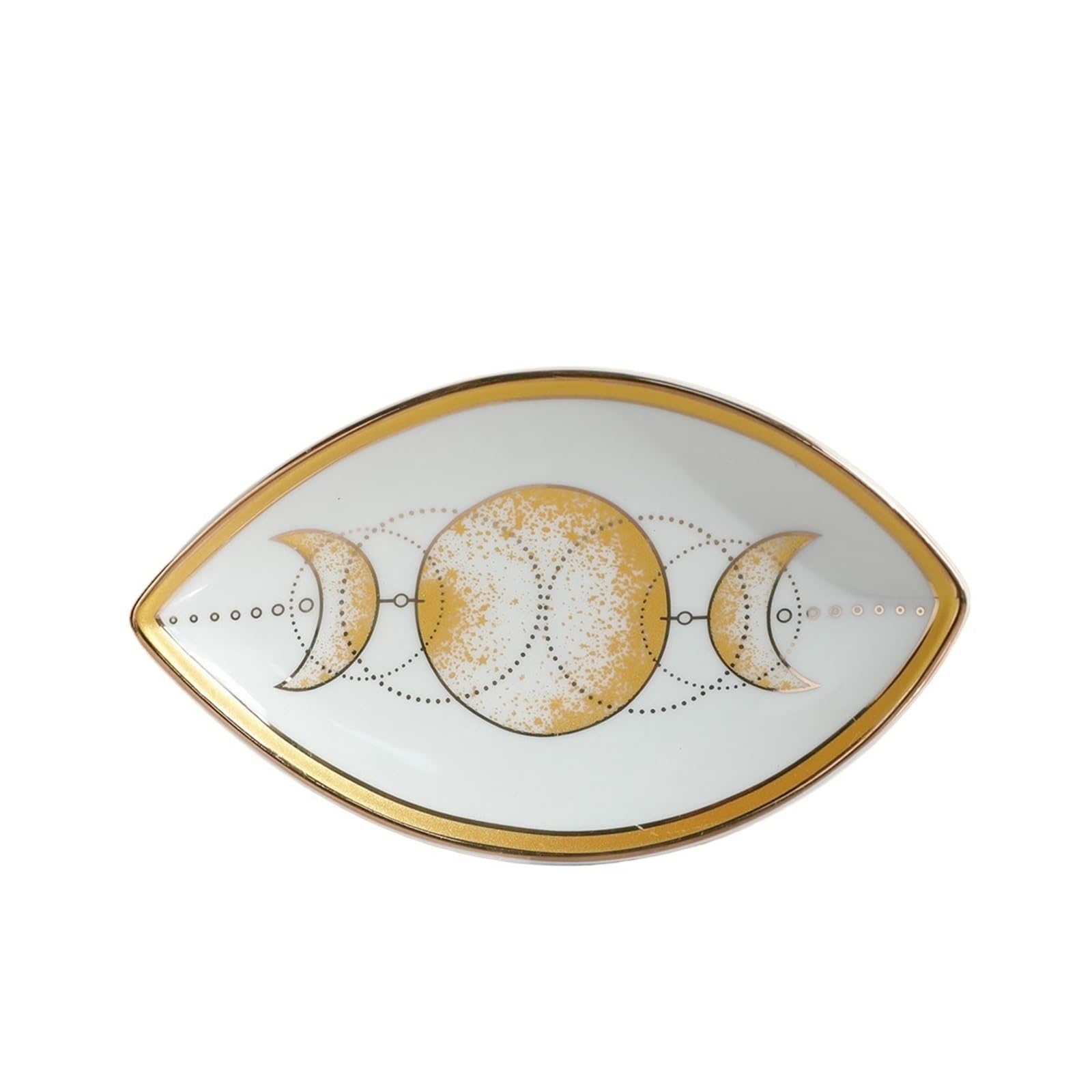 ZHSOAO Trinket Dish Ring Ceramic Cute Decor Jewelry Tray for Jewelry(TYPE A)