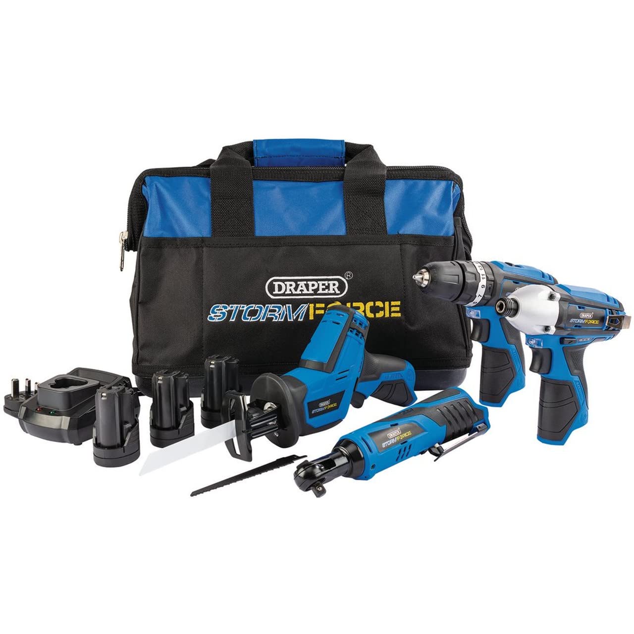Draper Storm Force ® 10.8V Power Interchange Kit (9 Piece) 5010559520237