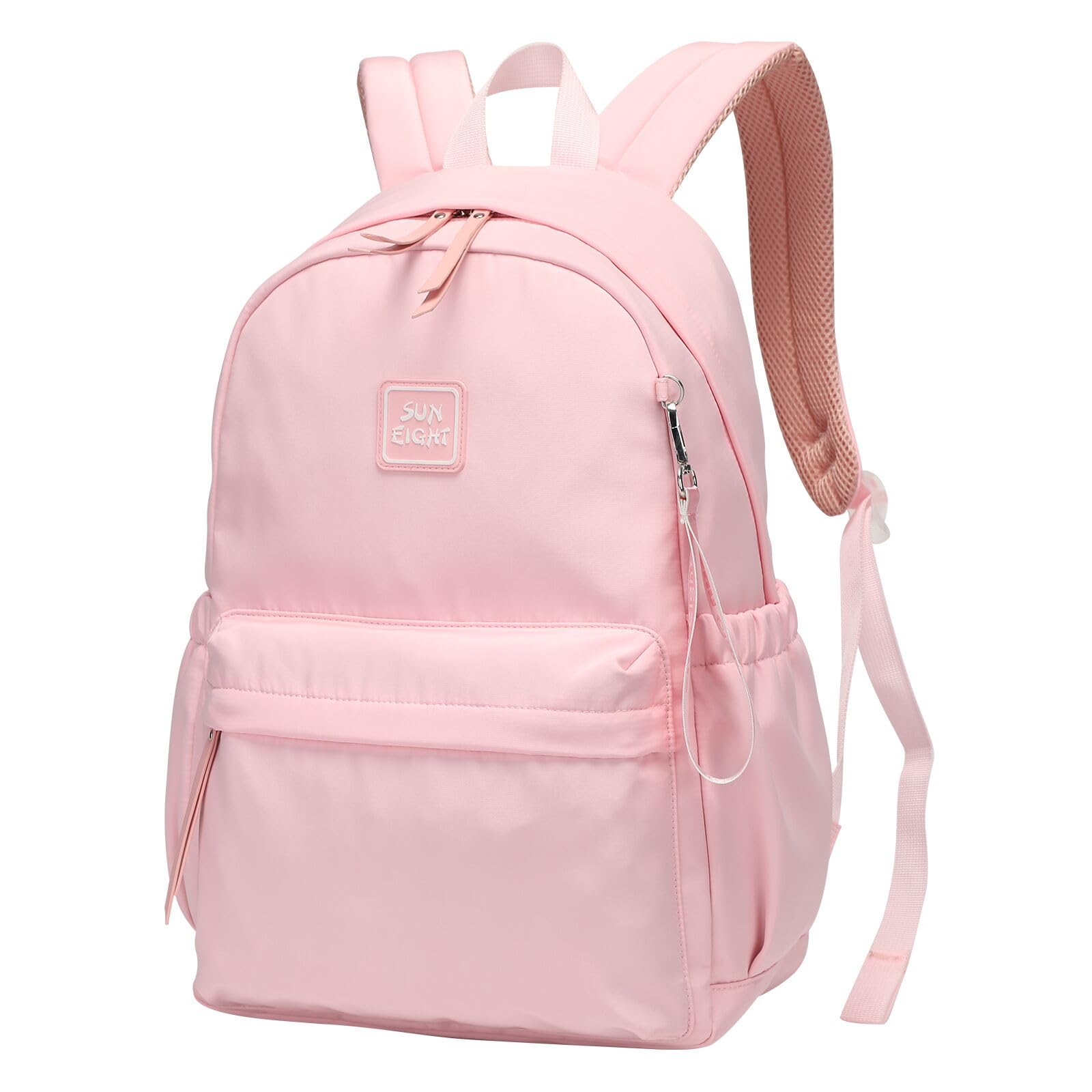 Acncn Unisex Pink Teen Girls Casual Backpack College Daypack Women Daily Travel Laptop Bag Sports Backpack, Boys School Backpack(Pink)
