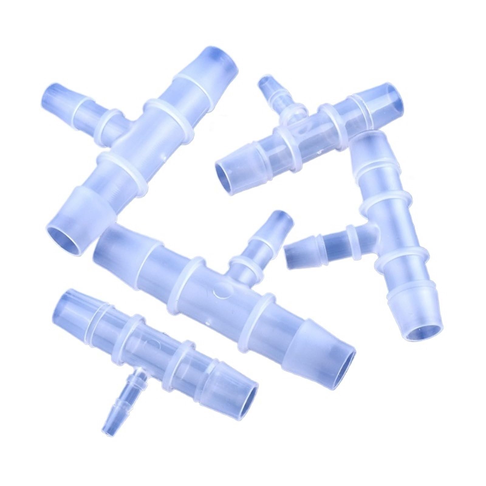5~200 pezzi da 12~20 a 4~16 mm Connettore a T di riduzione in plastica for uso alimentare for irrigazione da giardino, raccordo a T for acquario, tubo flessibile a pagoda(20-10-20mm,20 Pieces)