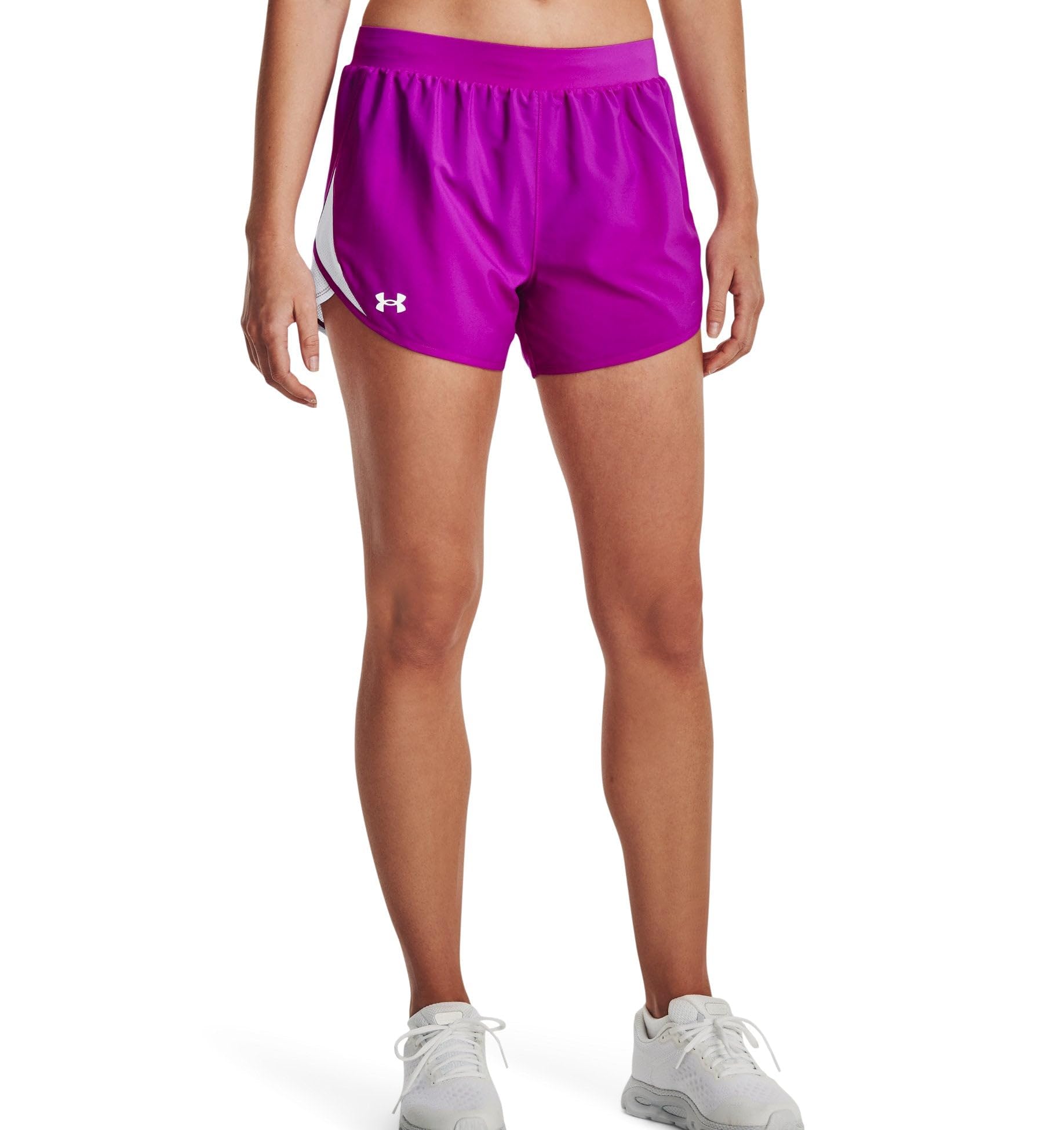 Under Armour Women's Fly by 2.0 Running Shorts, (577) Strobe/White/Reflective, 3X Large, (577) Strobe/White/Reflective, 3XL