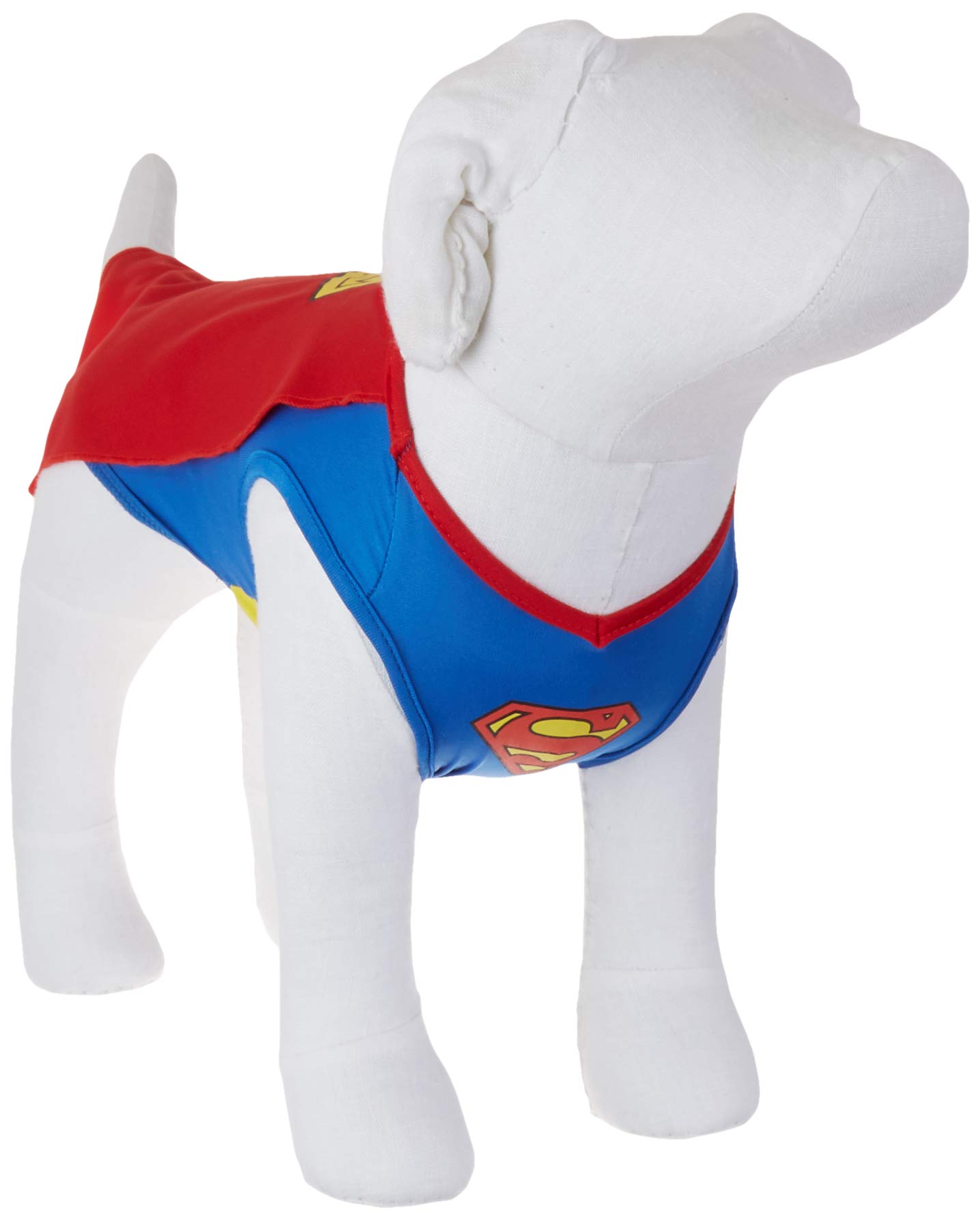 DC Comics Superman Dog Costume, Extra Small (XS) | Superhero Costume for Dogs | Red and Blue Dog Halloween Costumes for Small Dogs with Superman Cape | See Sizing Chart for Details