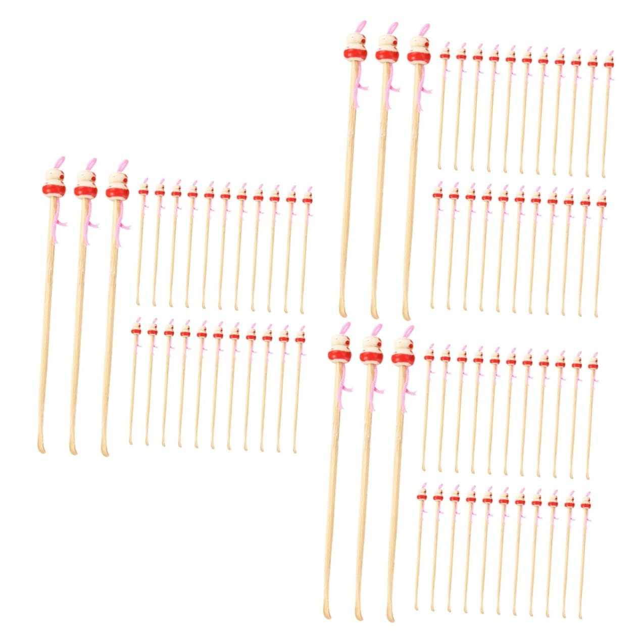 VALICLUD 3 Ensembles À Fouille De L'oreille En À Oreille Écarts Adultes Bâtonnets De Nettoyage Des Oreilles -oreilles Durables Couleur Aléatoire 100 Pièces * 3
