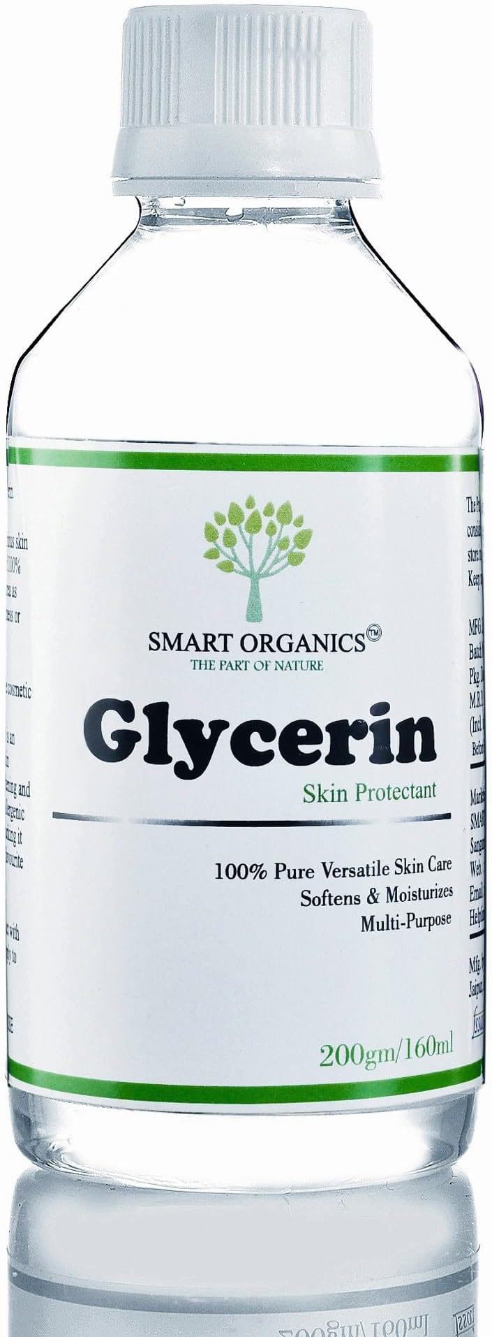 Glycerin/Glycerine, Liquid Vegetable Glycerin, Beauty & Skin Care, Hydration & Moisturizing for All Skin Type, 400gm (Pack of 2)