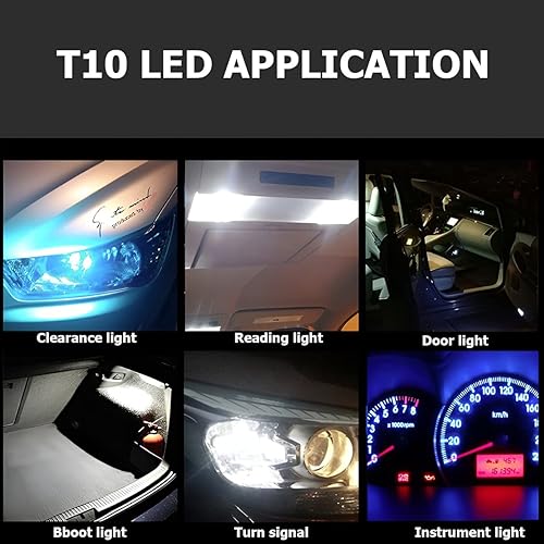 Miniatura 7 de AUCELI 30 bombillas LED de 6000 K, 12 V sin errores, bombillas interiores para automóviles, cúpula de mapa, placa de matrícula, guantera, bombillas