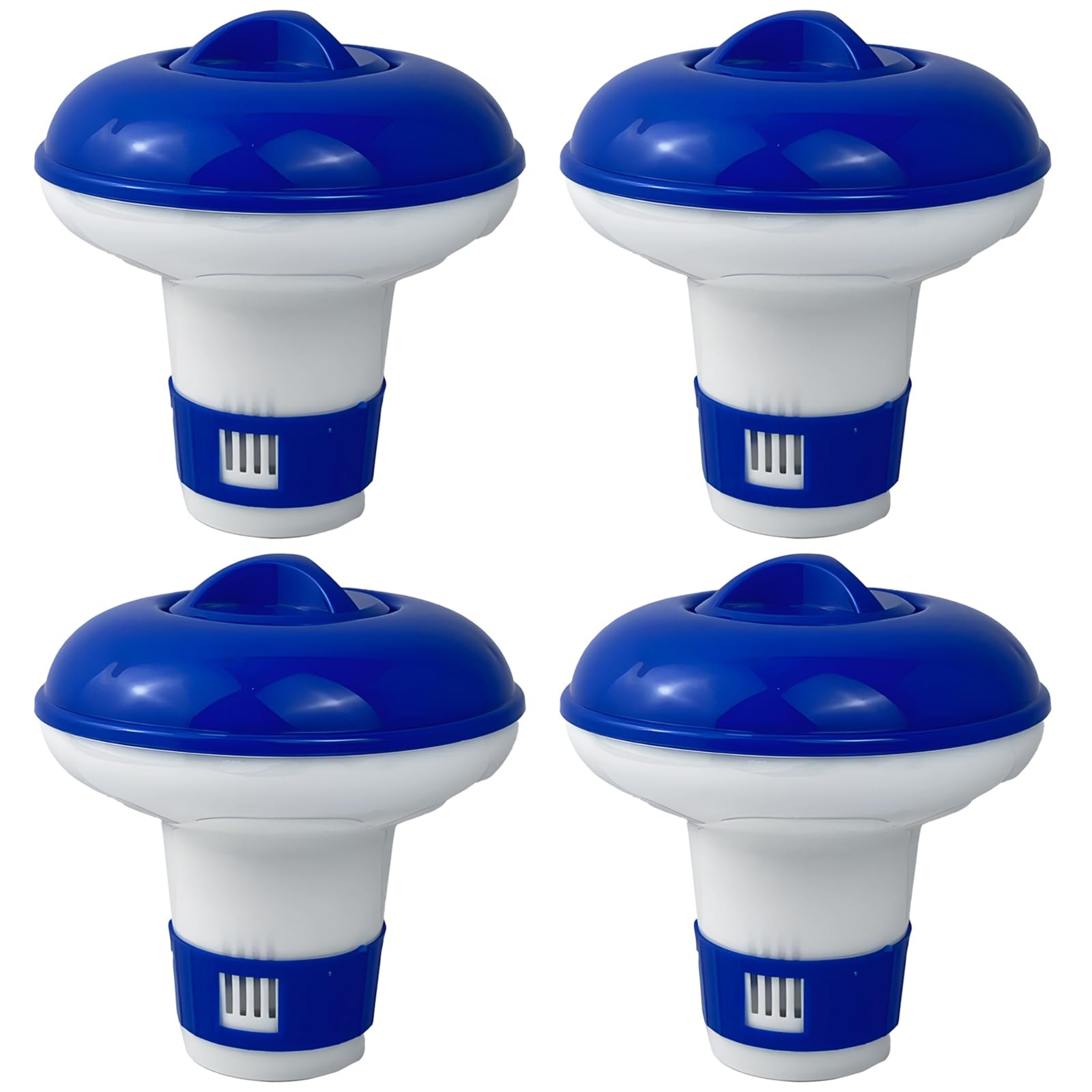 4Pcs Hot Tub Chlorine Dispenser, Adjustable Chlorine Dispenser for Hot Tub, All Spa, and Water Park Swimming Pool Floater