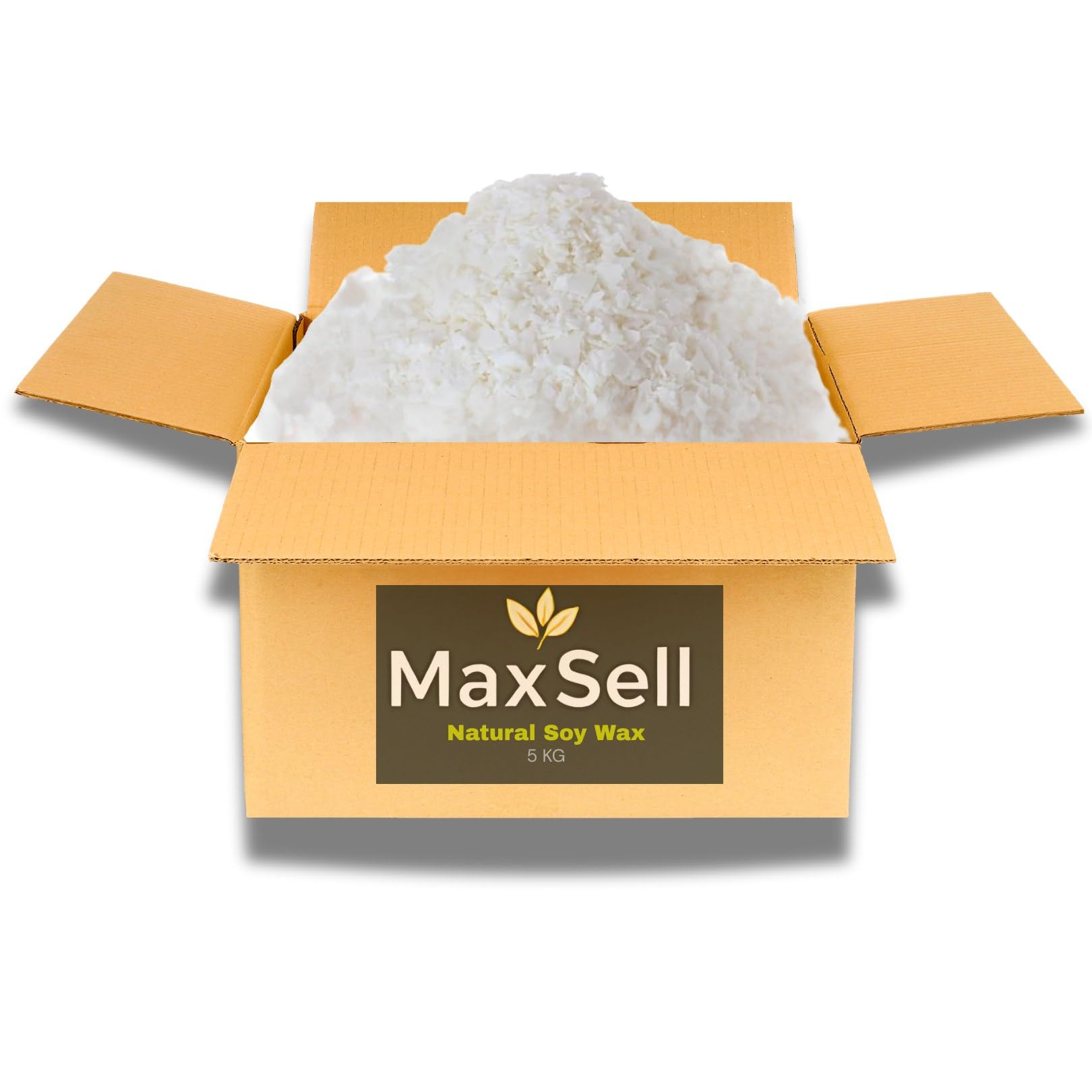 – Pure Soy Wax Flakes 100% Natural, 1kg to 20kg, Melting Point 48-50°C, for Candles, DIY Soaps & Melts (5, Kilograms)