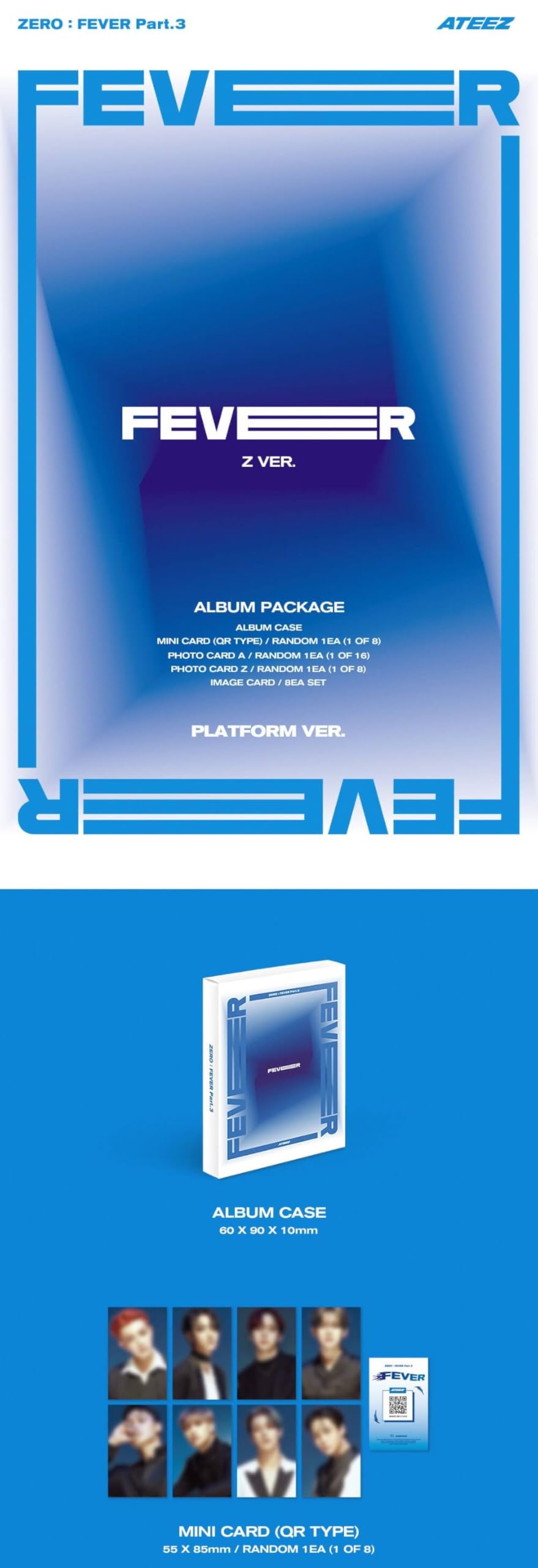 K-POP・アジア ATEEZ  ZERO: FEVER Part.3: Mini Album ATEEZ ZERO FEVER PART 3 ALBUM - Kpop USA