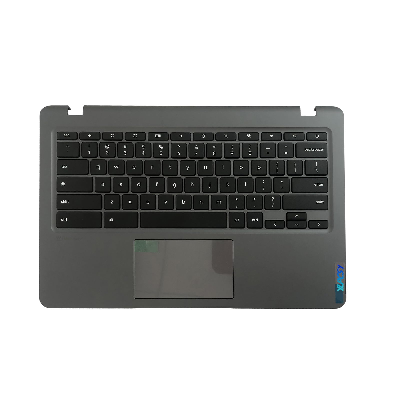 Replacement for Lenovo 14e Chromebook Gen3 Gen 3 82W6 82W7 Laptop Upper Top Cover Case Palmrest Not-Backlit US Keyboard Touchpad Assembly Part 5M11H61770 5M11H61768
