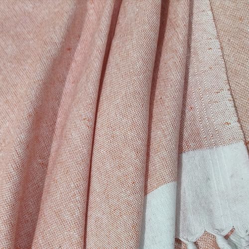 Image of Single Bed Sheet Cotton | for Single Bed, 60 x 90 inch, Pure Cotton, Breathable Fabric, Pack of 2 Pink & Yellow (1, FN-Orange)