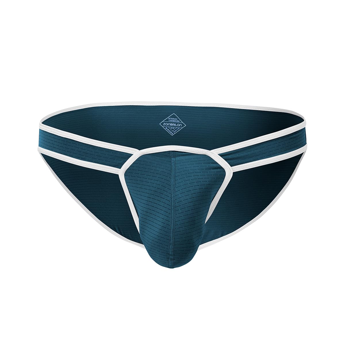 BIATWOWR Sexy Striped Low Rise Men's Briefs Underwear with Bulge Pouch Comfortable Underwear for Men