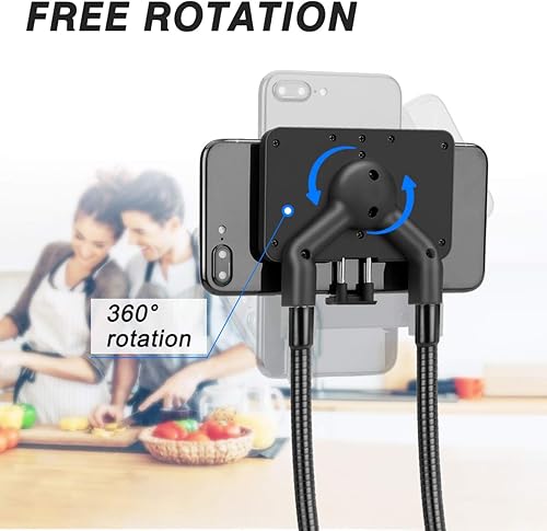 Miniatura 5 de B-Land Soporte de teléfono para soporte de cuello de cisne, abrazadera universal para teléfono móvil (soporte de cuello de cisne no incluido)
