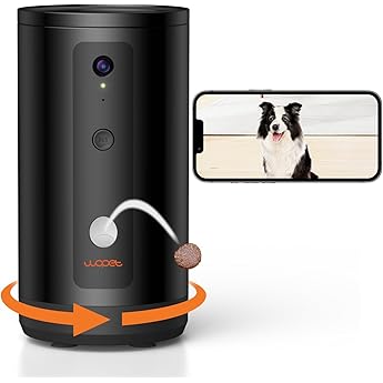 WOPET Dog Camera D01 Plus: 5G WiFi Pet Camera with Treat Tossing, 1080P HD with Night Vision for Pet Viewing, Two Way Audio Communication Designed for Dogs and Cats, Monitor Your Pet Remotely