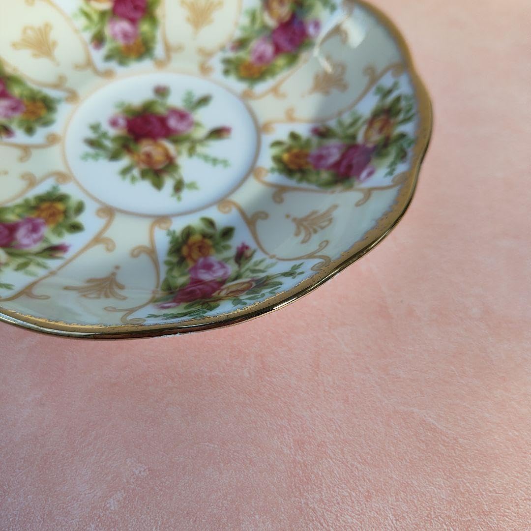 ♥希少品♥ロイヤルアルバートローズカメオピーチ4客