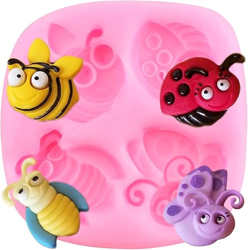 Miniatura 37 de Molde de silicona de abejorros para fondant de abeja, molde de abejas para decoración de pasteles de azúcar, decoración de cupcakes, pasta de goma