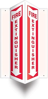 Accuform Fire Extinguisher 3D Projection Sign, 18