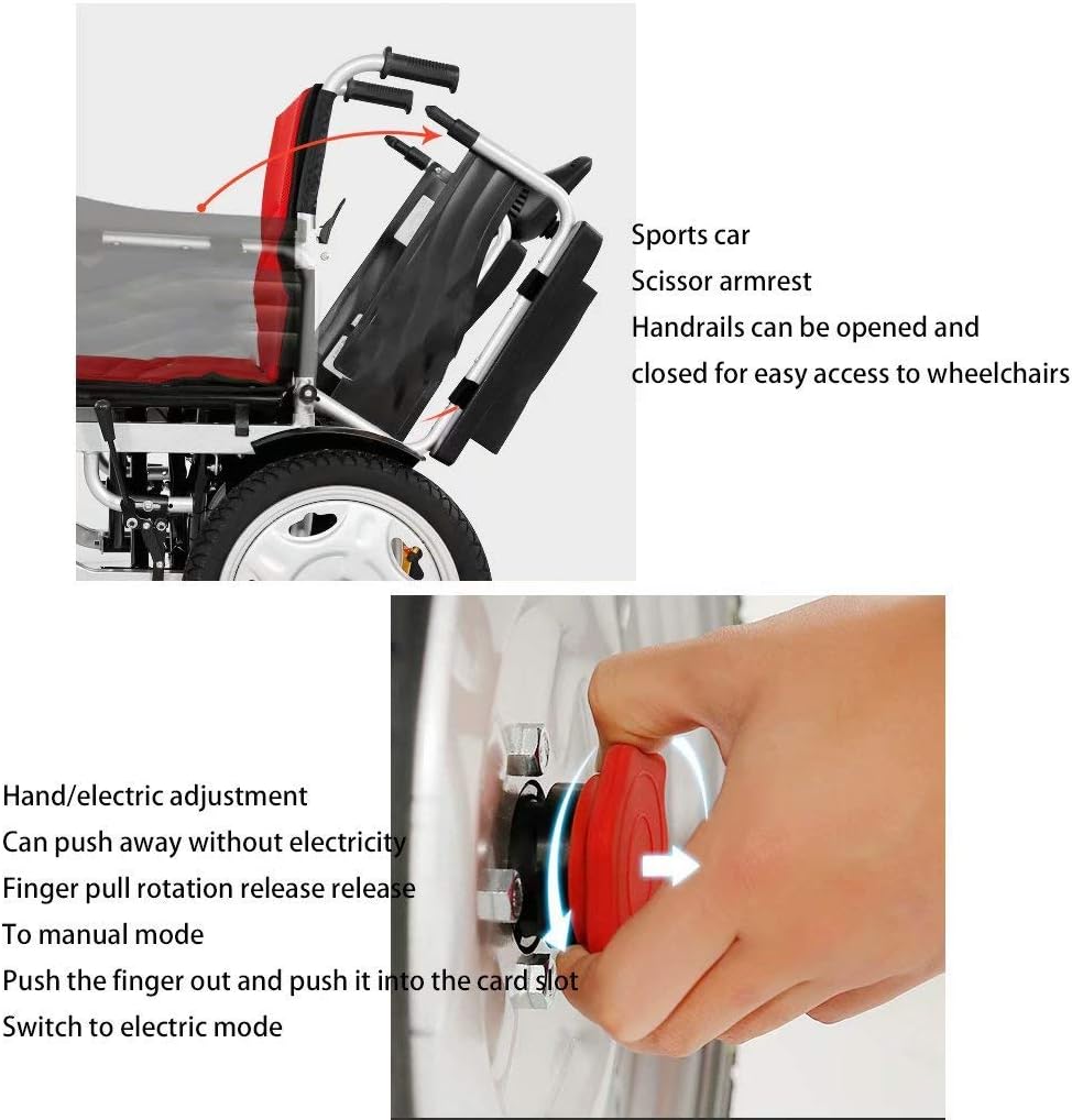Image showing how to switch to manual mode on the wheelchair