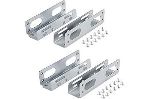 2 Pack HDD Hard Drive Metal Mounting Bracket Adapter: Easily Convert 3.5”...