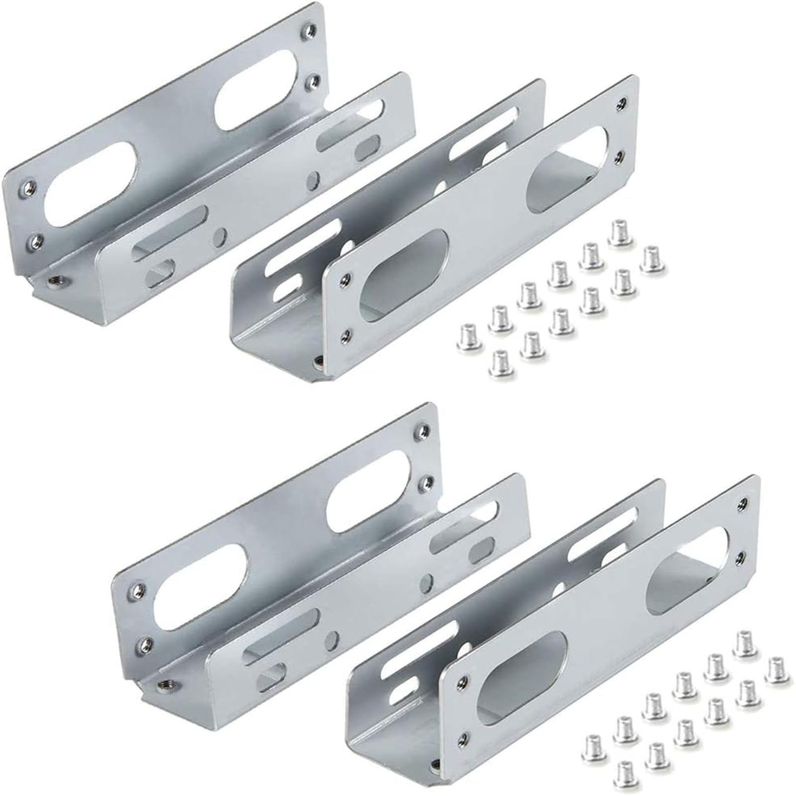 2 Pack HDD Hard Drive Metal Mounting Bracket Adapter, Convert Any 3.5 in HDD Into One 5.25 in Drive Bay-image-39