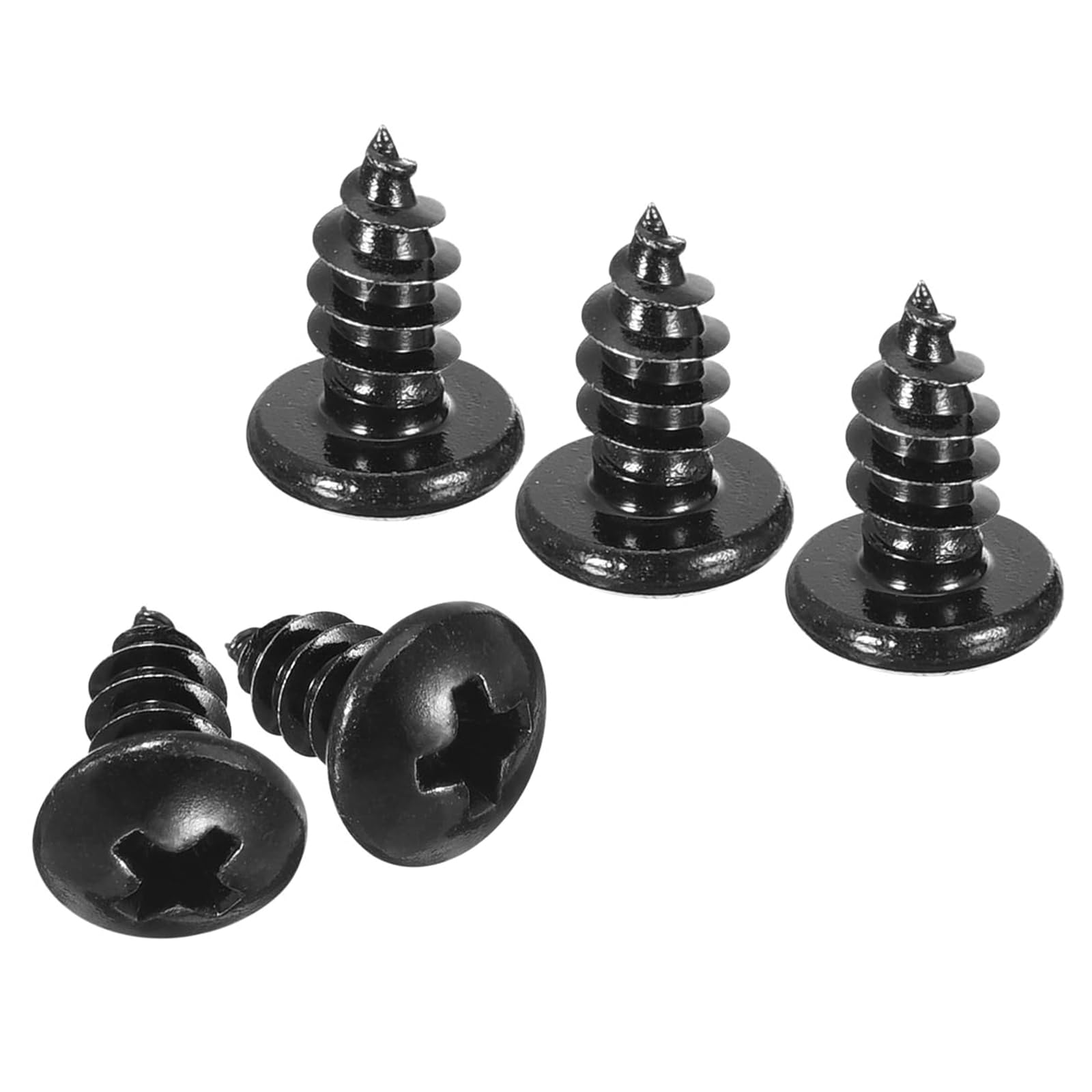 TA-VIGOR 50Pcs Self Tapping Screws, M5 Phillips Pan Head Screw, 10mm Round Head Tapping Screws