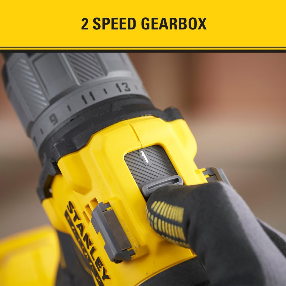 Stanley FATMAX 18V V20 Premium bezszczotkowa wiertarko-wkrętarka udarowa, bezszczotkowa jednostka SFMCD726B-XJ