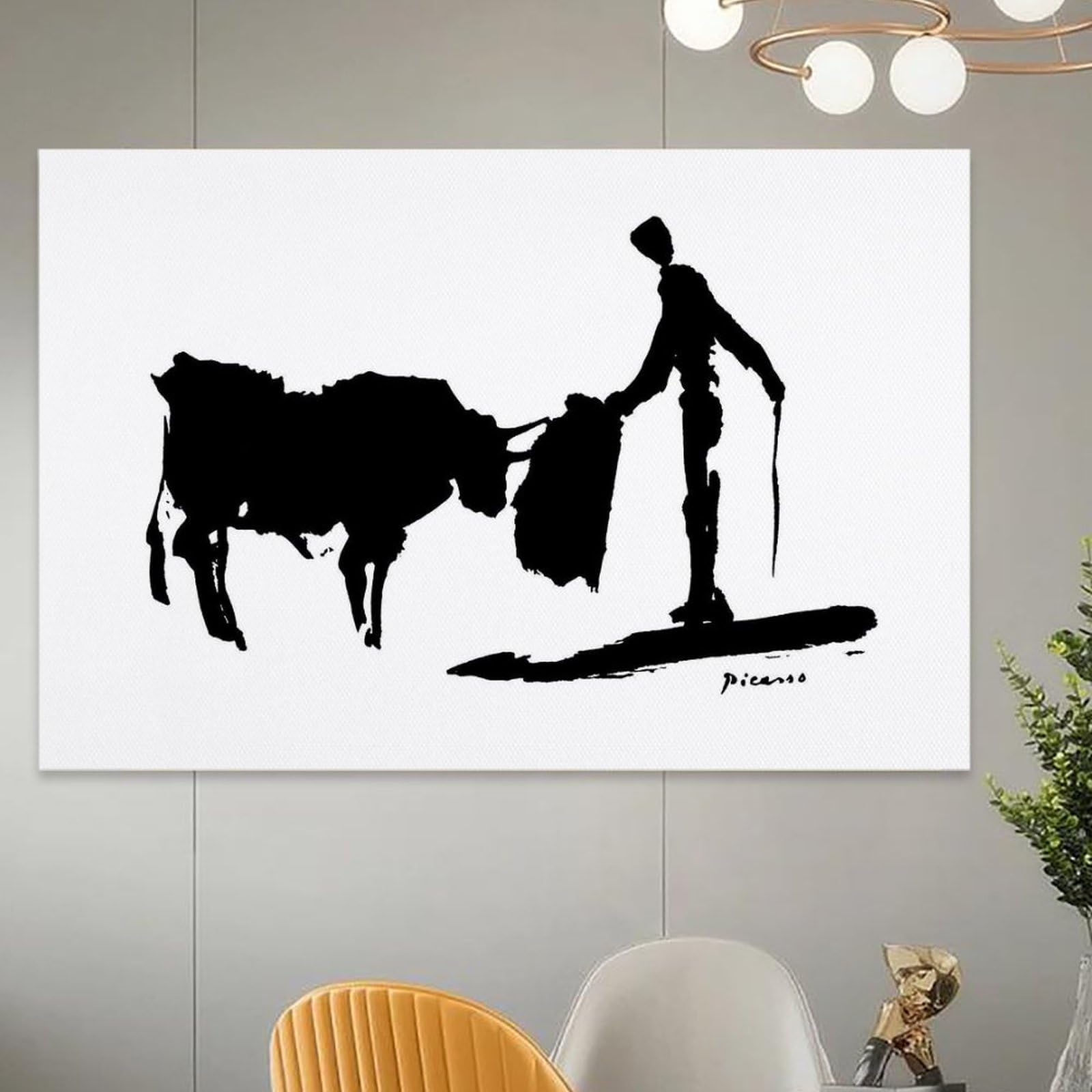 Amazon.co.jp: Pablo Picassoパブロ・ピカソ画家の作品（闘牛士）刷