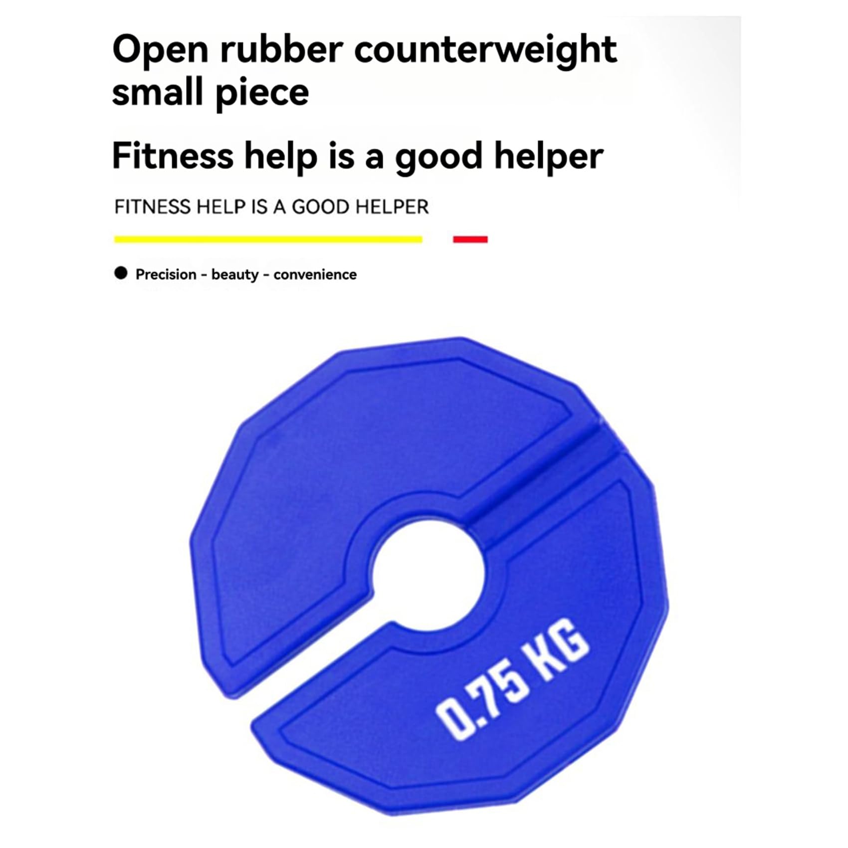 2X 0,75 Kg Gym Micro-Type Plates Hantle Fractional Weight Plate Gumowe Dodatkowe Ciężarki do Treningu Siłowego